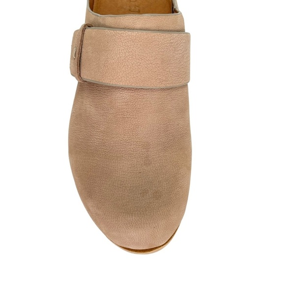 Gentle Souls Henley Tan Leather Wooden Platform Womens Clog Size 6.5M - Picture 9 of 16